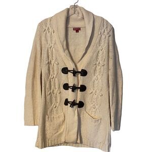 Merona Cream Sweater Jacket 